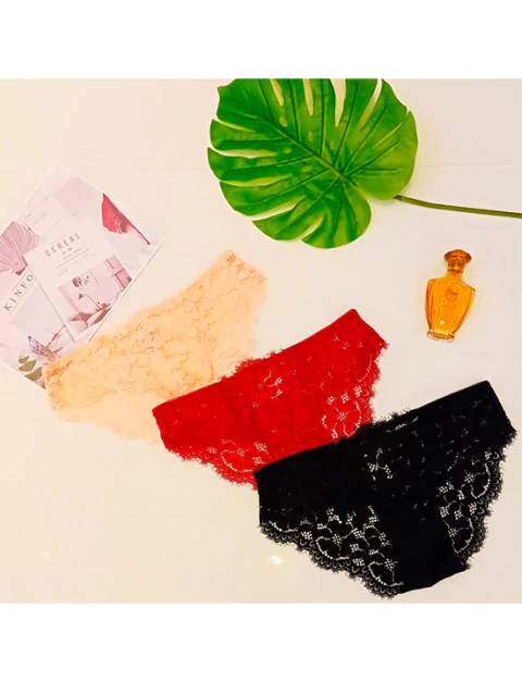 Kit 12 Peças - Calcinha Renda | 986C