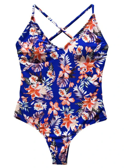 Maiô Body Floral | LC215 - Louca Paixão