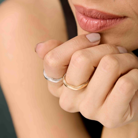 Anel Twin Cravejado - buy online