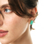 Brinco Pedra Verde Turmalina - comprar online