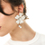 Brinco de Flor Branca Azalea - comprar online