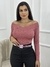 Blusa canelada manga longa - Pimenta Rosa Glamour Moda feminina