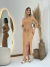 Vestido canelado amarração - comprar online