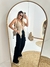 Calça jeans cargo preta - comprar online