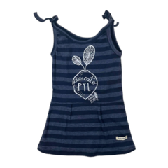 OUTLET - VESTIDO PYL RAYADO AZUL - 7103