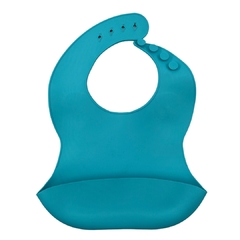 Babero Silicona PBA FREE Turquesa
