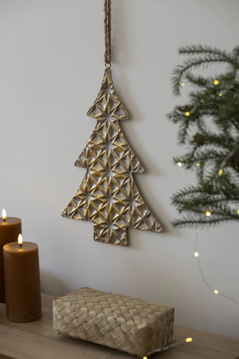 ADORNO PINO COLGANTE ORO XL - comprar online