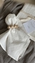 SERVILLETAS DE TUSOR OFF WHITE (x6)