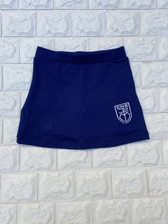 Pollera-short azul ed. física Luján del 6 al 10
