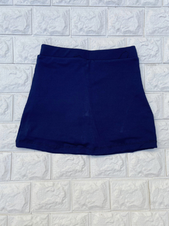 Pollera-short azul ed. física Luján - Del talle 12 al 16 - comprar online