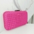 Clutch Trançada Rosa Pink - Detalhes Grafite na internet