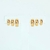 Trio de Argolinhas Gordinhas Lisas - Banhada a Ouro 18K
