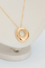 Colar Alongado Círculo Vazado Orgânico - Banhado a Ouro 18k - comprar online