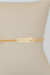 Pulseira Infantil Unissex Plaquinha e Ursinho Vazado Personalizado - Banhada a Ouro 18K - loja online