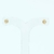 Brinco Infantil mini ponto de luz M, banhado a ouro 18k - (cópia)