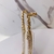Brinco Ear Cuff de Franjas Dourado e Pedras Prata - Base Dourada - loja online