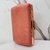Clutch Camurça Rosa com Detalhes Dourado - comprar online