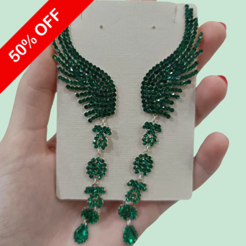 Brincos Ear Cuff Asas Alongado – Base Prata - comprar online