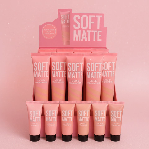 (CS5690x12) Set de 12 Bases líquidas Soft Matte - Pink21