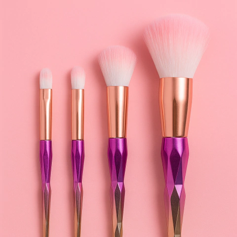 Set 4 brochas UNICORNIO rosa/dorado - comprar online