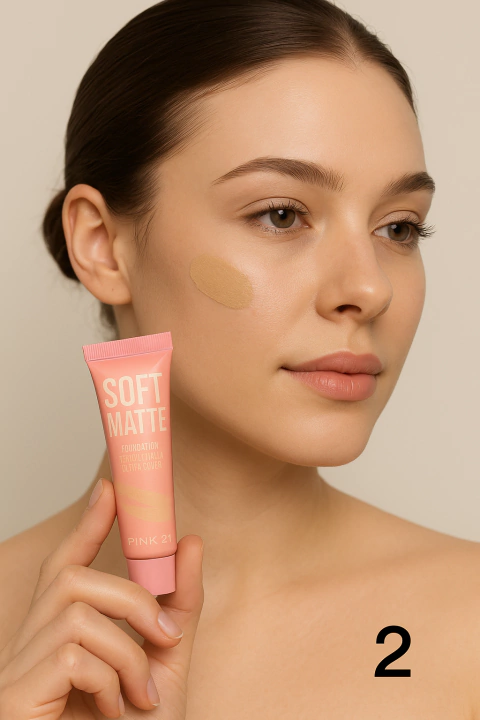 (CS5690-2) Base de Maquillaje Soft Matte TONO 2 - Pink21 - comprar online