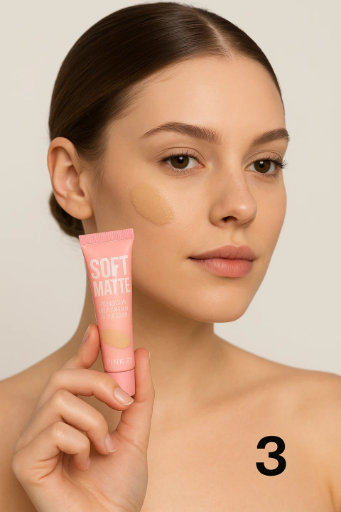 (CS5690-3) Base de Maquillaje Soft Matte TONO 3 - Pink21 - comprar online