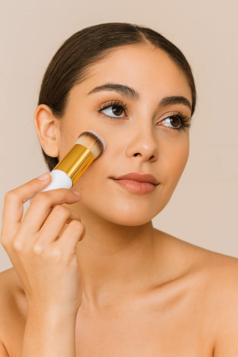 Brocha de maquillaje kabuki