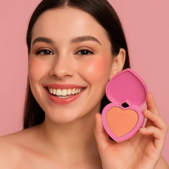 (HBF1002-1) Rubor compacto Shy Cheeks DOPAMINE TONO TENDER GLOW - RUBY ROSE - comprar online