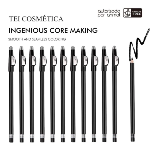 (TEI8245x12) Set de 12 Delineadores en lapiz negro con sacapuntas - TEI - comprar online