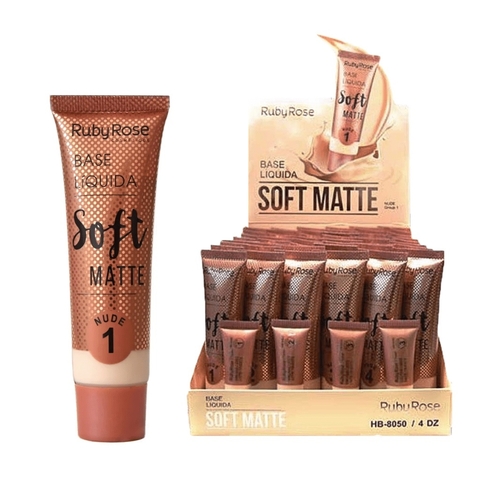 (HB80501x24) Set de 24 bases Soft Matte NUDE - Ruby Rose