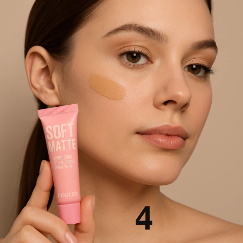 (CS5690-4) Base de Maquillaje Soft Matte TONO 4 - Pink21 - comprar online