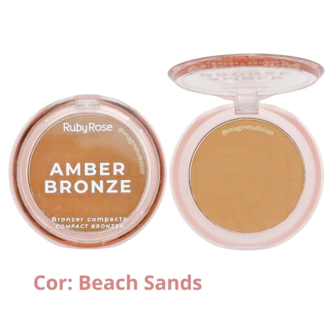 (HB-M202-1) Amber Bronzer en polvo tono BEACH SANDS 1 - RUBY ROSE - comprar online