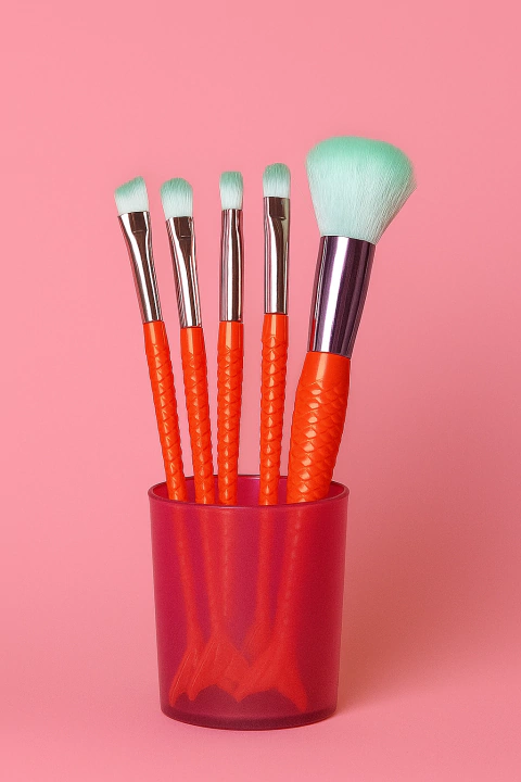 (cod339N) Set de 4 brochas Neón NARANJA - comprar online