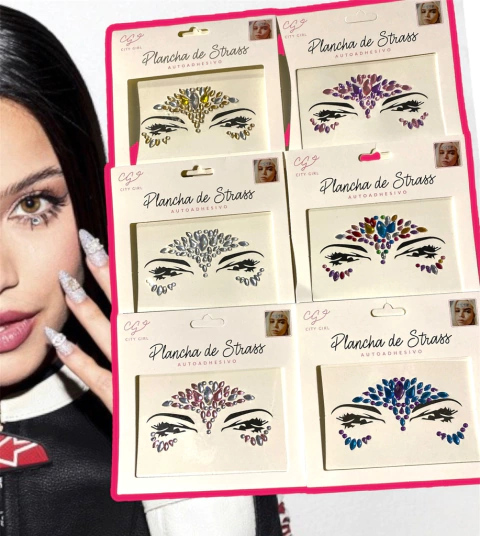 Gemas de rostro autoadhesivas - City Girl