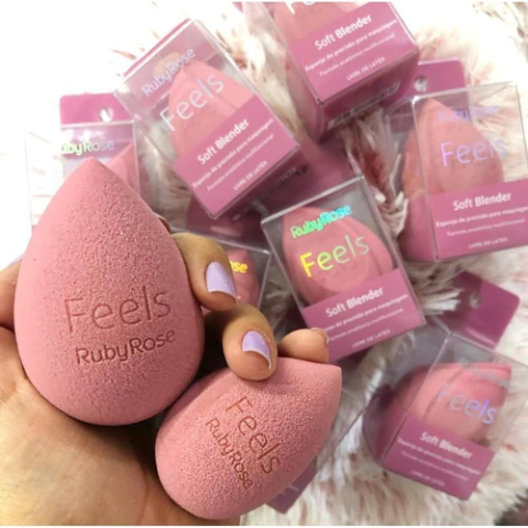 (HBS01x6) - SET DE 6 ESPONJAS DE MAQUILLAJE SOFT BLENDER FEELS de Ruby Rose