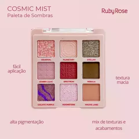 (HB-E2204) Paleta de sombras COSMIC MIST - RUBY ROSE - comprar online