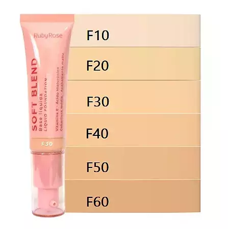 (HBM301-4) Base liquida SOFT BLEND tono F40 - RUBY ROSE - comprar online