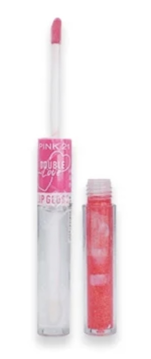 (CS4031-4) Gloss duo DOUBLE LOVE efecto glitter TONO 4 - Pink 21