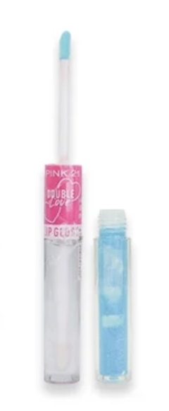 (CS4031-6) Gloss duo DOUBLE LOVE efecto glitter TONO 6 - Pink 21