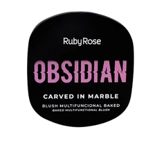(HB1002-3) Rubor marmolado PIETÁ TONO 3 Obsidian - RUBY ROSE - Mibú Makeup