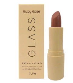 (HB548-BG01) Labial en barra Velvety Linea Glass TONO BG01- RUBY ROSE - comprar online