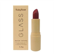(HB548x24) Set de 24 Labiales en barra Velvety Linea Glass - RUBY ROSE