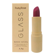 (HB548-BG07) Labial en barra Velvety Linea Glass TONO BG07- RUBY ROSE - comprar online