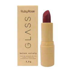 (HB548-BG08) Labial en barra Velvety Linea Glass TONO BG08- RUBY ROSE - comprar online