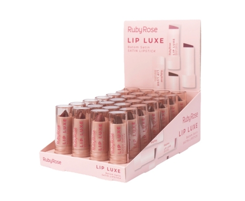 (HBL600X24) Set de 24 labiales SATIN LIP LUXE - RUBY ROSE - comprar online