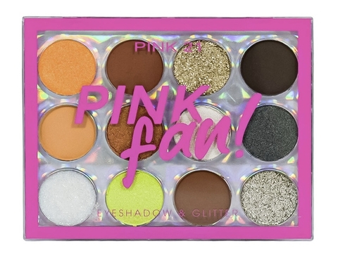 (CS3999-3) Paleta de glitter + sombras PINK FAN 3 - Pink 21