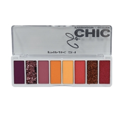 (CS3251-3) Paleta de Sombras+Glitter SO CHIC TONO 3 - PINK 21