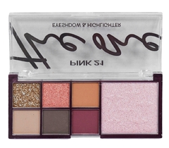 (CS4300-1) Paleta de sombras+ iluminador THE ONE tono 1 - PINK 21