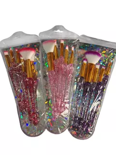 SET de 12 sets de 5 brochas con mango de glitter en internet