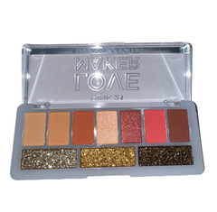 (CS4279-1) Paleta de sombras y glitters LOVE MAKER tono 1 - PINK 21
